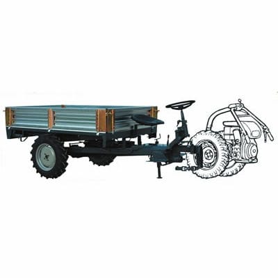 Опрокидной прицеп - RTS 120 Series - ERREPPI Srl - одноосный / сельскохозяйственный / 0 T...10 T