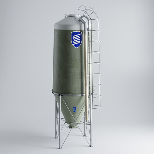 Зернохранилище для питания животных - MEP series - EUROSILOS SIRP s.r.l. - для корма / из стекловолокна / с коническим дном