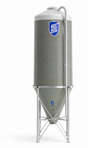 Зернохранилище для минералов - MILLENNIUM MIR series - EUROSILOS SIRP s.r.l. - из стекловолокна / с коническим дном / модульное