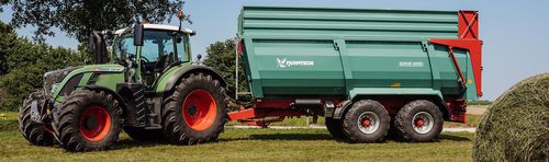Опрокидной прицеп - DURUS 2000 - Farmtech d.o.o. - двухосный / для зерен / 15 тонн