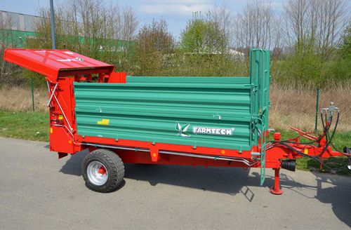 Прицепной разбрасыватель навоза - SUPERFEX 600 - Farmtech d.o.o. - с вертикальными щетками / одноосный / компактный