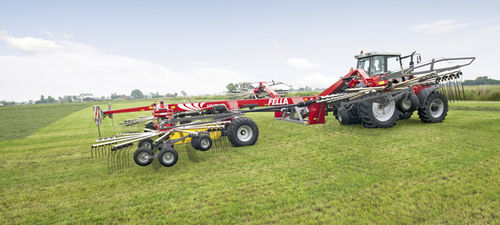 Ротационный валкообразователь - JURAS 4000 - 12545 PRO - FELLA AGCO Feucht GmbH - с боковой выгрузкой / двухроторный