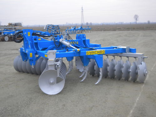 Навесной дисковый культиватор - SERIES ED PE - ED PEI - Fontana S.r.l. - attrezzature agricole - 4 секции / с гидравлическим регулятором / сцепка на три точки