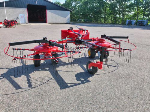 Ротационный валкообразователь - TI-6000FL - FRANSGARD Maskinfabrik A/S - с центральной выгрузкой / двухроторный
