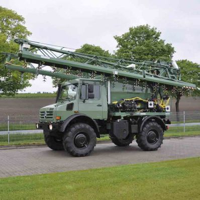 Навесной опрыскиватель - Unimog - Herbert Dammann GmbH Pflanzenschutztechnik - для больших культур / со складывающейся ручкой / пневматический