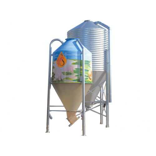 Зернохранилище для злаковых - GRP  - HIMEL Maschinen GmbH & Co. KG - из стали / с бункером