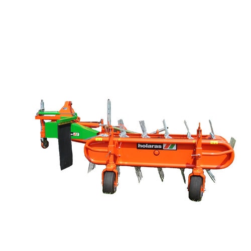 Ленточный валкообразователь - ECO 2000 - HOLARAS Hoopman Machines bv - с боковой выгрузкой