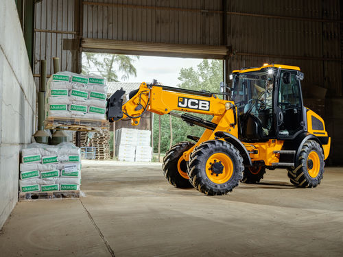 Колесный погрузчик - TM220 Agri - JCB - компактный / телескопический / с кабиной