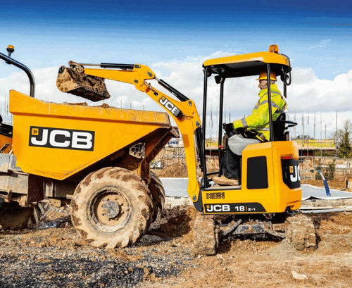 Гусеничный экскаватор - 18Z-1 - JCB - мини / с лезвием