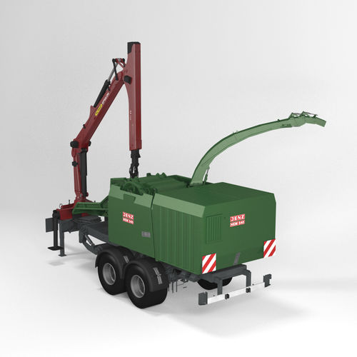 Буксируемый измельчитель веток - HEM 540 DL - JENZ GmbH Maschinen- und Fahrzeugbau - с двигателем внутреннего сгорания