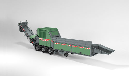 Буксируемый измельчитель веток - BA 965 DXL - JENZ GmbH Maschinen- und Fahrzeugbau - с дизельным двигателем