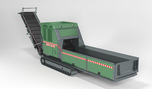 Буксируемый измельчитель веток - BA 965 DXL - JENZ GmbH Maschinen- und Fahrzeugbau - с дизельным двигателем / гусеничный