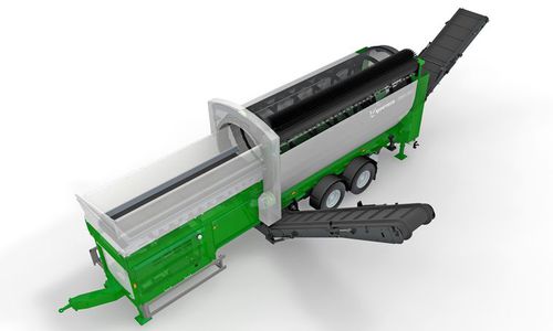 Грохот с барабаном - Cribus 3800 - Komptech GmbH - ленточный / механический