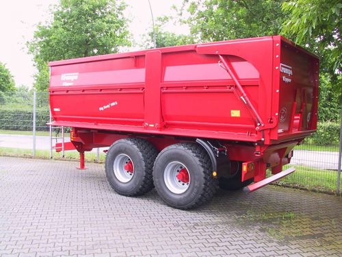 Опрокидной прицеп - BigBody 600 S - Krampe Fahrzeugbau Landtechnik und Metallbau GmbH - тандемный / сельскохозяйственный / 20 тонн