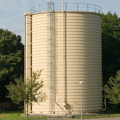 Резервуар для биогаза - Lipp GmbH - вертикальный / из нержавеющей стали / из гальванизированной стали