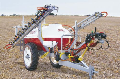 Прицепной опрыскиватель - PA3000N - Maquinas Agricolas Ombu SA - для больших культур / со складывающейся ручкой / пневматический