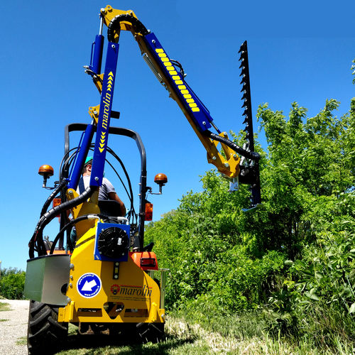 Гидравлическая бензокоса для установки на трактор - TRIMMY EVO safe - MAROLIN DECESPUGLIATRICI IDRAULICHE SRL - с режущим брусом / с приводным валом