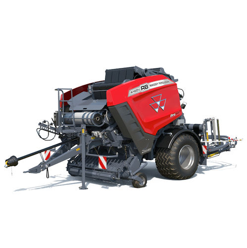 Пресс для круглых кип - MF RB 4160V PROTEC	 - MASSEY FERGUSON - с изменяемой камерой / с машиной для обсыпки / для силосования