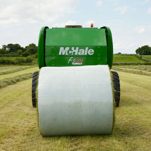 Пресс для круглых кип - F5600 Plus - McHale Engineering Ltd. - с фиксированной камерой