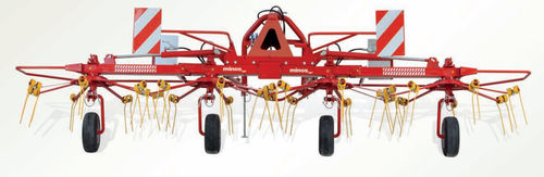 Навесная сеноворошилка - T-OD series - Minos Agricultural Machinery - складная / с гидравлическим регулятором