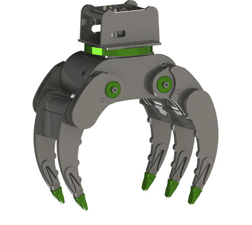 Бревнозахват для лесохозяйственных работ - Alligator - Modularis Teh d.o.o. - сельскохозяйственный / телескопический / для мини-экскаваторов