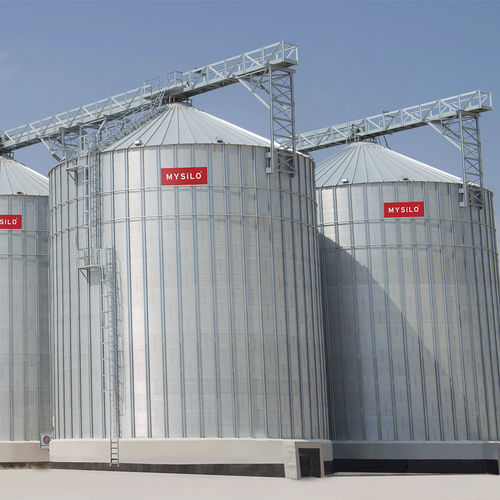 Зернохранилище с плоским дном - S-F series - Mysilo (Siloport) - для злаковых / из гальванизированной стали / из полиэтилена
