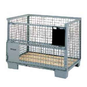 Ящичный поддон из дерева - Eurobox - Naus Kisten en Pallets B.V. POOLING PARTNERS - из металла