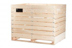 Бак для картофеля - Naus Kisten en Pallets B.V. POOLING PARTNERS - из дерева / вентилируемый