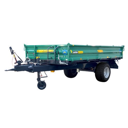 Опрокидной прицеп - EDK 60 - Oehler Maschinen Fahrzeugbau GmbH - одноосный / сельскохозяйственный / 6 тонн