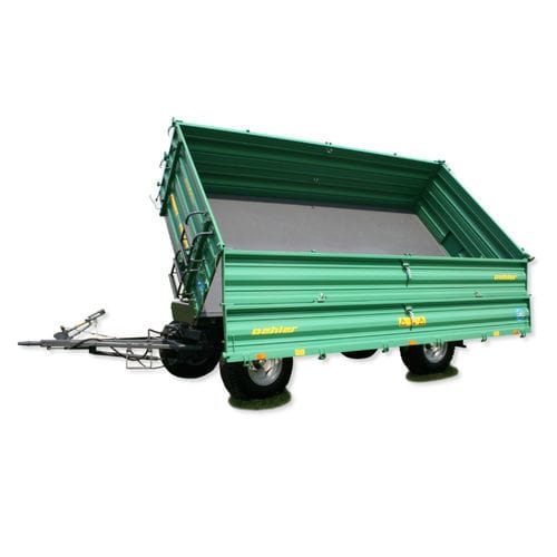 Прицеп с откидным бортом - ZDK 70 S - Oehler Maschinen Fahrzeugbau GmbH - двухосный / сельскохозяйственный / 8 тонн