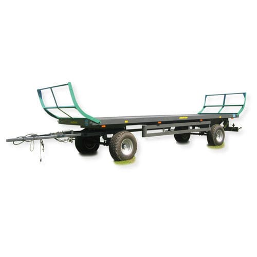 Прицеп-платформа - OL ZDK 120 B - Oehler Maschinen Fahrzeugbau GmbH - двухосный / для тюков / 12 тонн