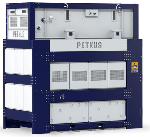 Машина предварительной очистки для злаковых - V series - PETKUS Technologie GmbH - для семян / на основе вибрирующего сита / с вытяжкой