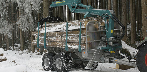 Прицеп самозагружающийся - logLINE - Pfanzelt Maschinenbau GmbH - двухосный / лесохозяйственный / 16 тонн
