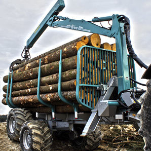 Прицеп самозагружающийся - MA-4WD - Pfanzelt Maschinenbau GmbH - двухосный / лесохозяйственный / 15 тонн
