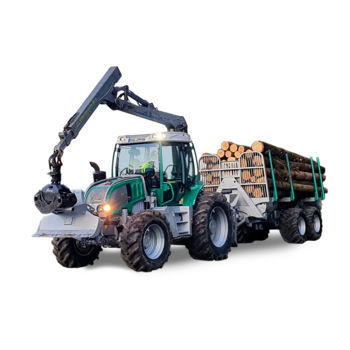 Трактор для лесохозяйственных работ - Pm Trac 8 - Pfanzelt Maschinenbau GmbH - с ROPS / передняя коробка отбора мощности / с кабиной