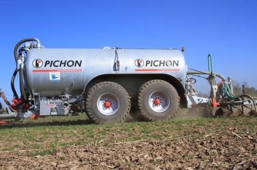 Двухосная цистерна для внесения навозной жижи - PICHON - вакуумная