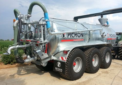 Трехосная цистерна для внесения навозной жижи - PICHON - вакуумная