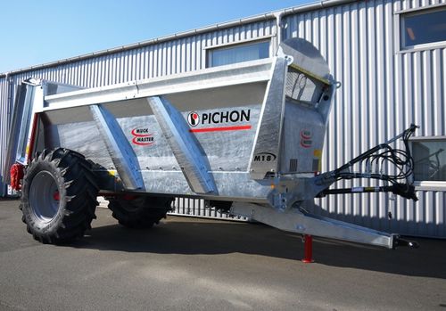 Прицепной разбрасыватель навоза - M1655, M1855 - PICHON - с вертикальными щетками / тандем / одноосный