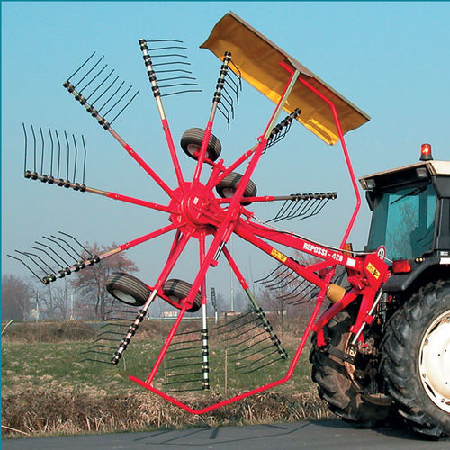 Ротационный валкообразователь - 420/11TR - Repossi macchine agricole s.r.l. - с боковой выгрузкой / с одним винтом