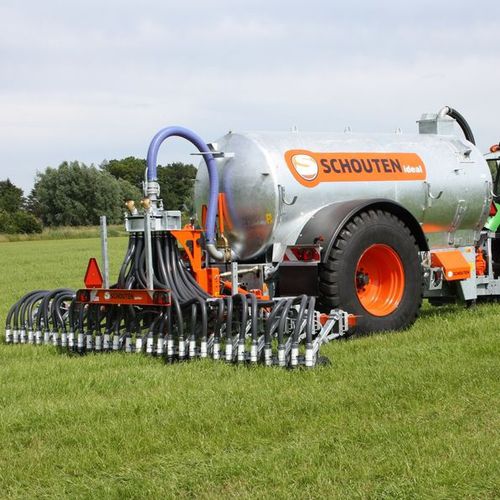 Одноосный разбрасыватель навоза - IDEAL FARM/PROFI-LINE WK - Schouten Machines B.V. - с приспособлением для заделки навоза