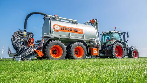 Тандемный разбрасыватель навоза - IDEAL FARM/PROFI-LINE TA - Schouten Machines B.V. - с приспособлением для заделки навоза