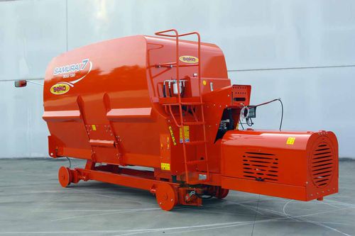Горизонтальный винтовой смеситель - SAMURAI 7 ME-HD RAIL  - SEKO INDUSTRIES - стационарный / с боковой разгрузкой / с 2 винтами