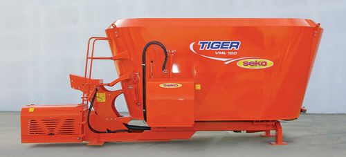 Вертикальный винтовой смеситель - TIGER V2 ME  - SEKO INDUSTRIES - стационарный / с боковой разгрузкой / с 2 винтами