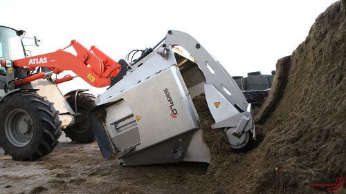 Вертикальный винтовой смеситель - MB 2000 mixing bucket - Sieplo BV - навесной / полуприцепной / с боковой разгрузкой