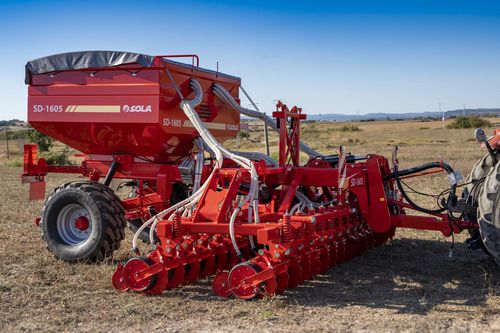 Пневматическая линейная сеялка - SD-1605 - Solá Maquinaria Agrícola Solá, S.L. - дисковая / прицепная / складная