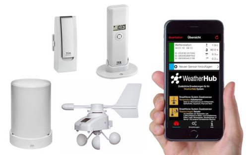 Метеостанция для измерения осадков - WEATHERHUB OBSERVER - STEP Systems GmbH - для измерения скорости ветра / для измерения температуры / на солнечной энергии
