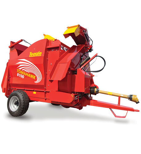 Прицепной выдуватель соломы - TOMAHAWK 8100  - TEAGLE MACHINERY Ltd. - для рулонных кип / для квадратных тюков