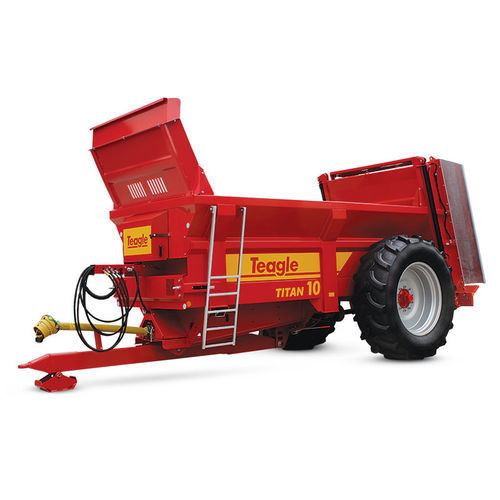 Прицепной разбрасыватель навоза - TITAN series - TEAGLE MACHINERY Ltd. - с вертикальными щетками / одноосный