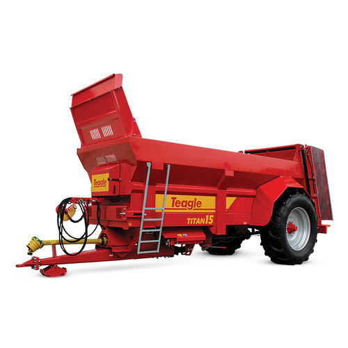 Прицепной разбрасыватель навоза - Titan series - TEAGLE MACHINERY Ltd. - с вертикальными щетками / одноосный