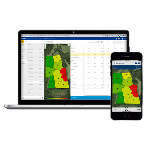 Программное обеспечение для управления - Advisor Prime - Trimble Agriculture - для картографии / для точного земледелия / Android